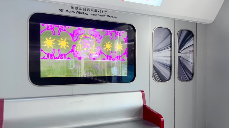 地鐵車窗OLED透明屏